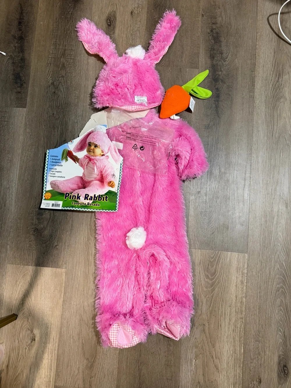 Rubie's PINK BUNNY Rabbit Baby Infant Costume, 3pc 6-12 Months NWT | Halloween